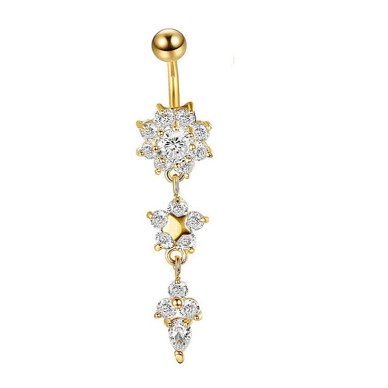 Titanium Belly Ring Belly Button Ring Dainty Delicate Belly Etsy