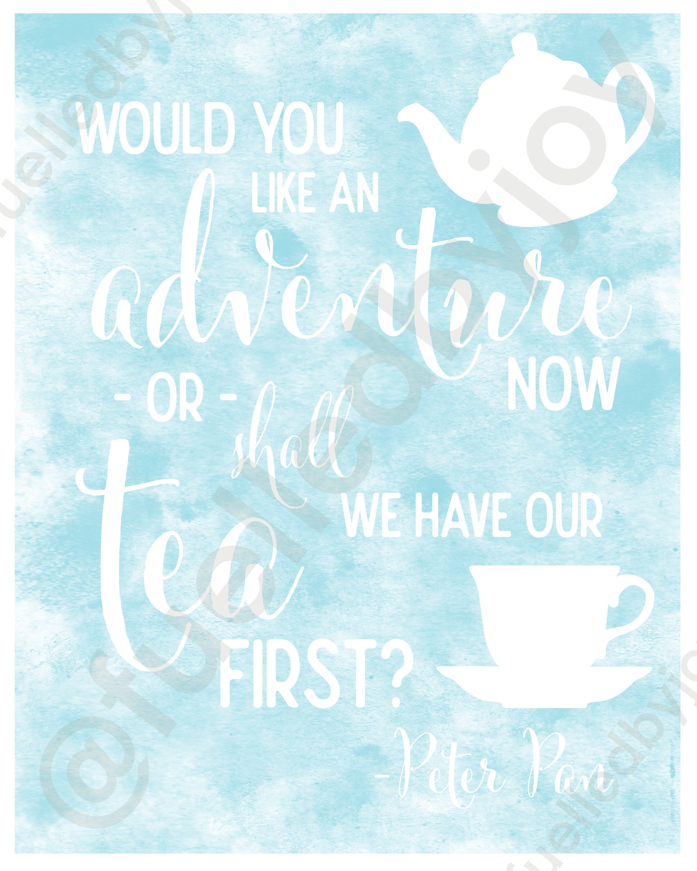 Would You Like an Adventure Now or Shall We Have Our Tea - Etsy India