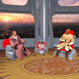 STL - Plo Jedi Council Chair Black Series 6 Inch - 3D Printed Star Wars Prop