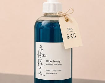 16 oz Balance Blue Tansy & Butterfly Pea Face Natural Face Oil