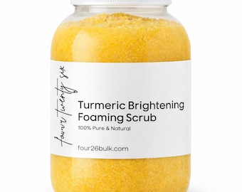 32 oz Turmeric Scrub l Soap l Foaming Scrub l Natural Exfoliator l Organic Skin l Face & Body Scrub