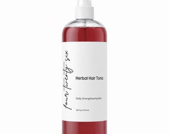 16 oz Herbal Hair Growth Tonic | Ayurvedic Herbal Hair Tea | Daily Scalp Mist | Strengthening Hair Spray | Natural Hair Care l No Oil
