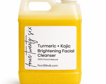 16 oz Turmeric + Kojic Acid Pure & Natural Face Wash, Brightening Facial Cleanser