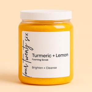 Turmeric + Lemon Foaming Face Scrub