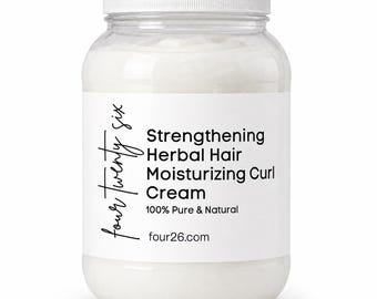 12oz Herbal Hair Moisturizing Curl Cream | Natural Styling Cream