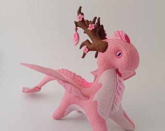 Plush Dragon, Fantasy Animal Stuffed Toy Dragon, Soft Toy Dragon, Felt Dragon, Dragon Doll