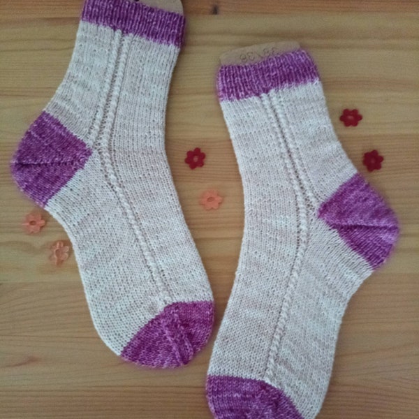 Handgestrickte Socken  in Größe 38/39