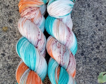 Softsocks, Handgefärbte Wolle Sockenwolle, 400m, 4fach