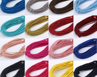 2mm Solid Rubber Fishing Line Elastic Band Strapping Fishing Line 2-12m  Elastic Tennis Slingshot Rope