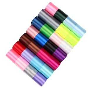 20 Yards 3/8 Zoll, 5/8 Zoll, 1 Zoll Satin Seide Band Masse Lager, Hairbow Band, Schleife machen Band, Geschenkverpackung