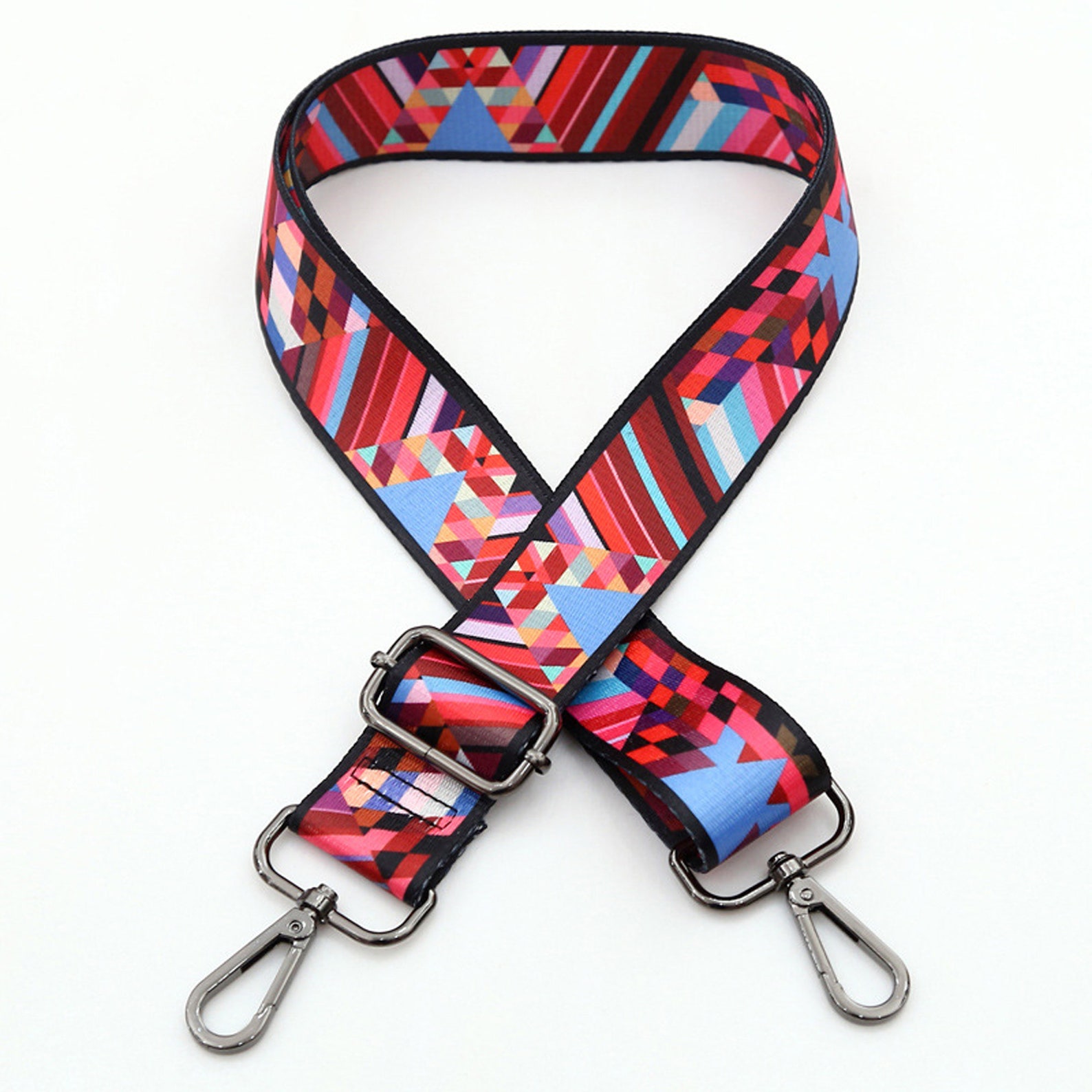 38mm Adjustable Bag Handles With Ring Stripe Shoulder Strap Etsy