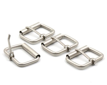 Metal Pin Buckle, Adjustable Buckle, Belt Leather Buckle Pin, Belt Buckle Rreplacement Pin, Single Prong Buckle, Replacement Buckle 4pcs