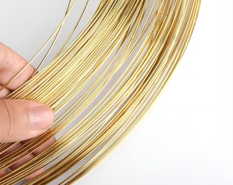 Antique Brass Jewelry Wire, Craft Copper Cord, Half Hard (10 Meters)