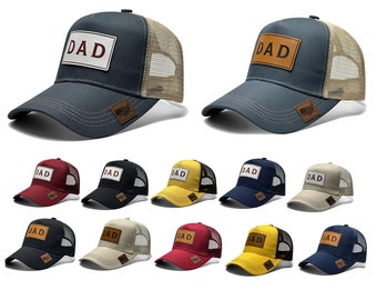 Casquettes de baseball classiques pour papa, chapeau homme, chapeaux de faire-part, chapeau pour papa avec écusson en cuir