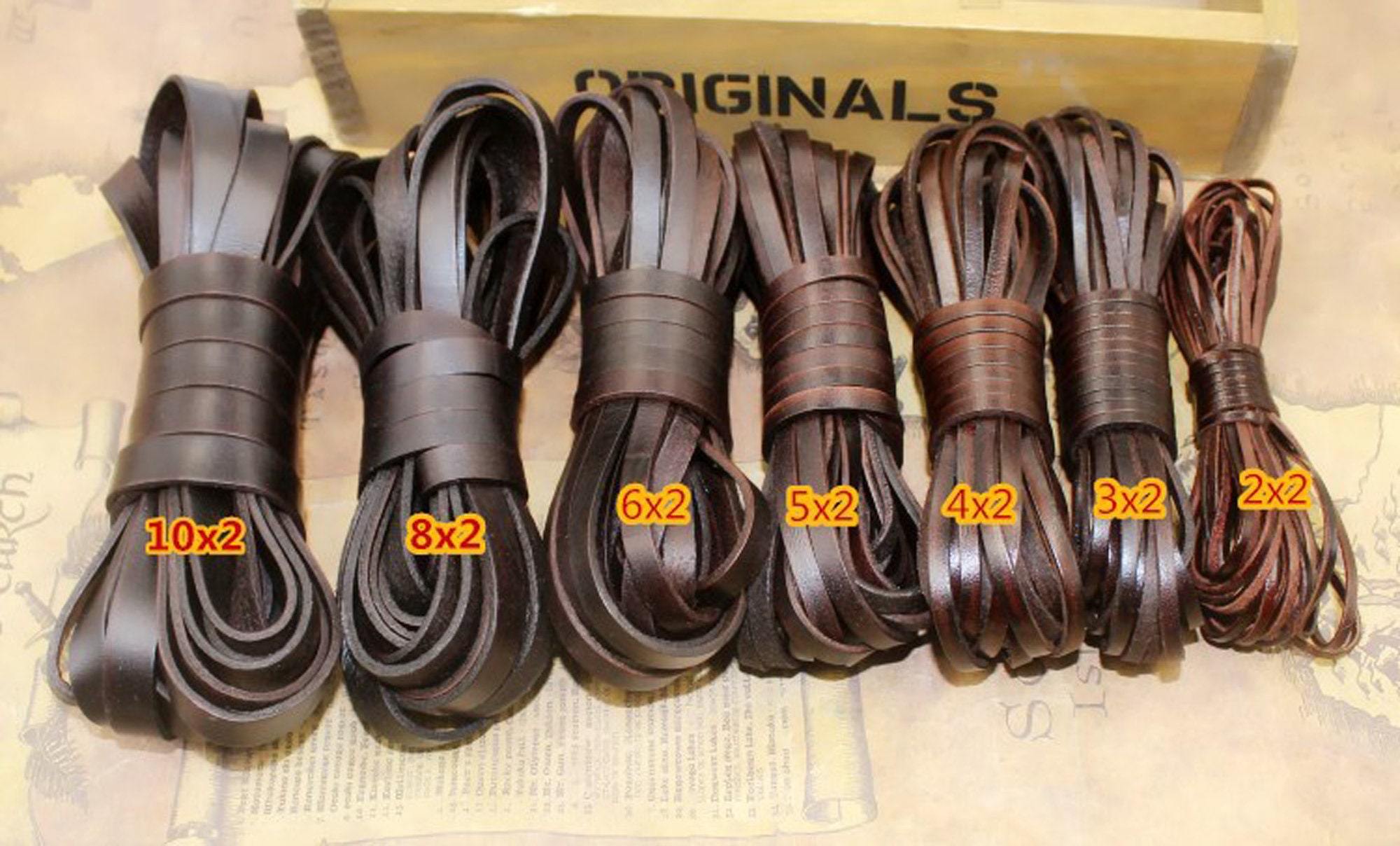2MM 3MM 4MM Flat Leather Cord for Jewelry Making Chocolate - Etsy
