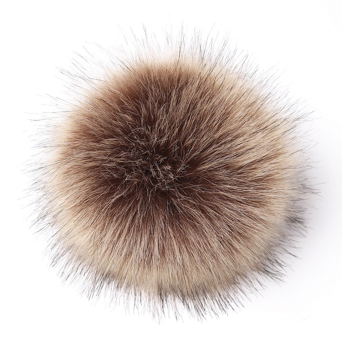 1 Pair of Faux Fur Pom Pom With Snaps for Hats 6 Inch Fur Etsy UK