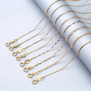 S925 Silver pendant chain supply, gold  flat snake chain, rose gold delicate chain
