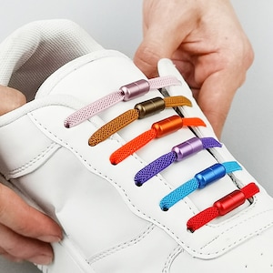6 Pairs Of Metal Shoe Laces Lock,  Shoe Accessories, Brass Capsule Buckle, Bracelet Connector, Cord shoelace stopper, Cylinder shoelace clip