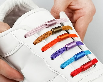 6 Pairs Metal Shoelace Lock, Brass Capsule Buckle, Cord Connector