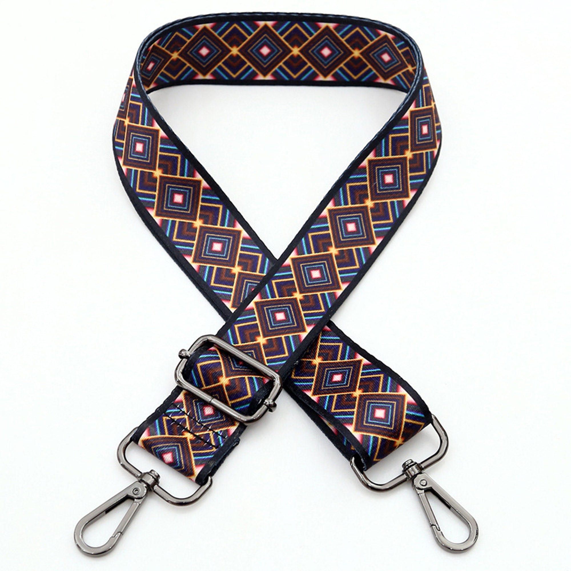 38mm Adjustable Bag Handles With Ring Stripe Shoulder Strap Etsy