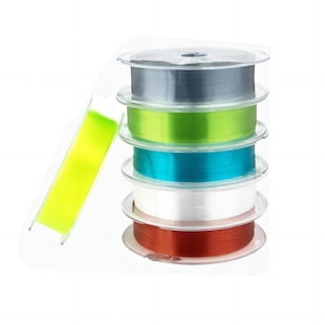 Filo per perline di cristallo trasparente e rosso non elastico, filo fai da te, lenza da pesca 0,2 mm 0,3 mm 0,4 mm 0,5 mm 0,6 mm 0,7 mm