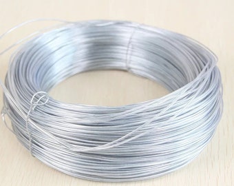 Plastic Coated Aluminum Wire 12 Gauge, Jewelry Craft Wire, Round, Anodized Aluminum Wire 6M