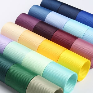 20 mètres de ruban gros-grain solide de 2 pouces par mètre, vente en gros de rubans pour cheveux, ruban pour noeuds, emballage cadeau