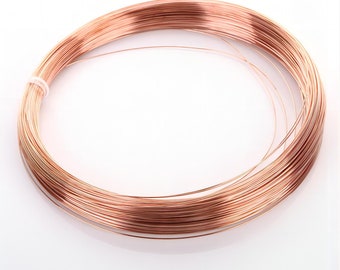 Premium Genuine Antique Brass Wire 16, 18, 20, 22, 24, 26, 28 gauge, Jewelry Craft Wire, Round Half Hard Wire 10 Meters