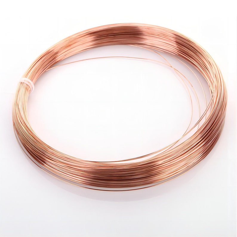 Premium Genuine Antique Brass Wire 16, 18, 20, 22, 24, 26, 28 gauge, Jewelry Craft Wire, Round Half Hard Wire 10 Meters image 1