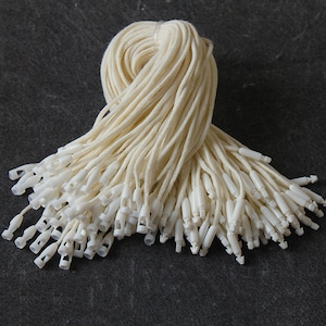 3 colori di stringhe per etichette in cotone da 2 mm, regalo corto, cordino per etichette per abbigliamento, abbigliamento, appendiabiti per ornamenti natalizi