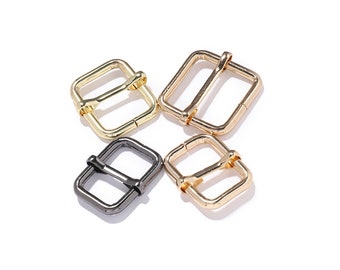 Metal Strap Adjuster, Rectangle Slide Buckle, DIY Bag Hardware (6pcs)