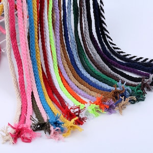 5MM braided cotton cord, Cotton Rope, Macrame Beading Artisan String, jewelry making supplies