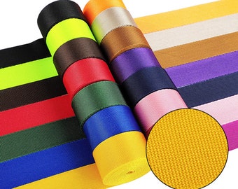 Nylon Webbing Strap, Strong Bag Handles, Vegan Leather, By The Yard