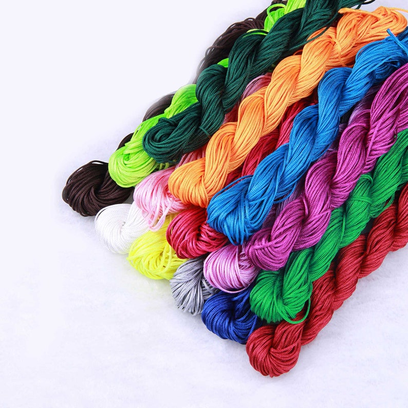 1mm 1.5mm Chinese Knotting Cord Shamballa Knot Thread Bracelet Etsy