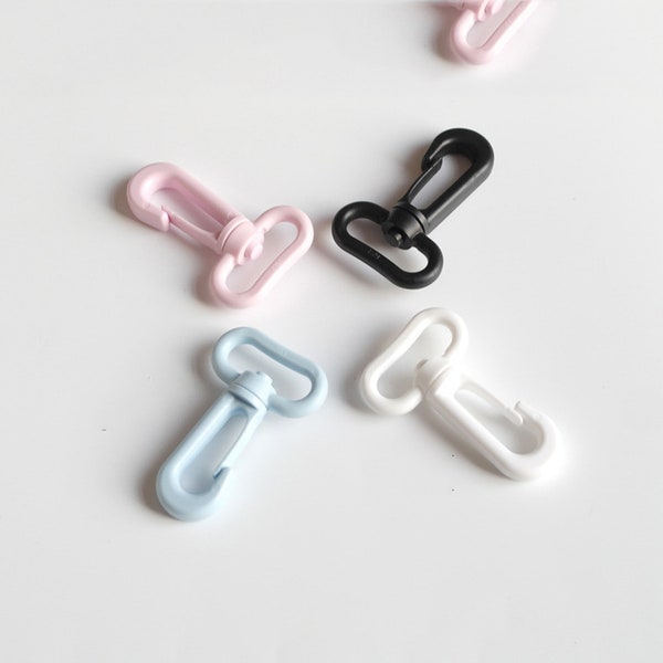 1 Inch 25mm Plastic Swivel Snap Hook Clip, Push Gate Swivel Hook, Swivel Lobster Olasp, push gate hook 6pcs