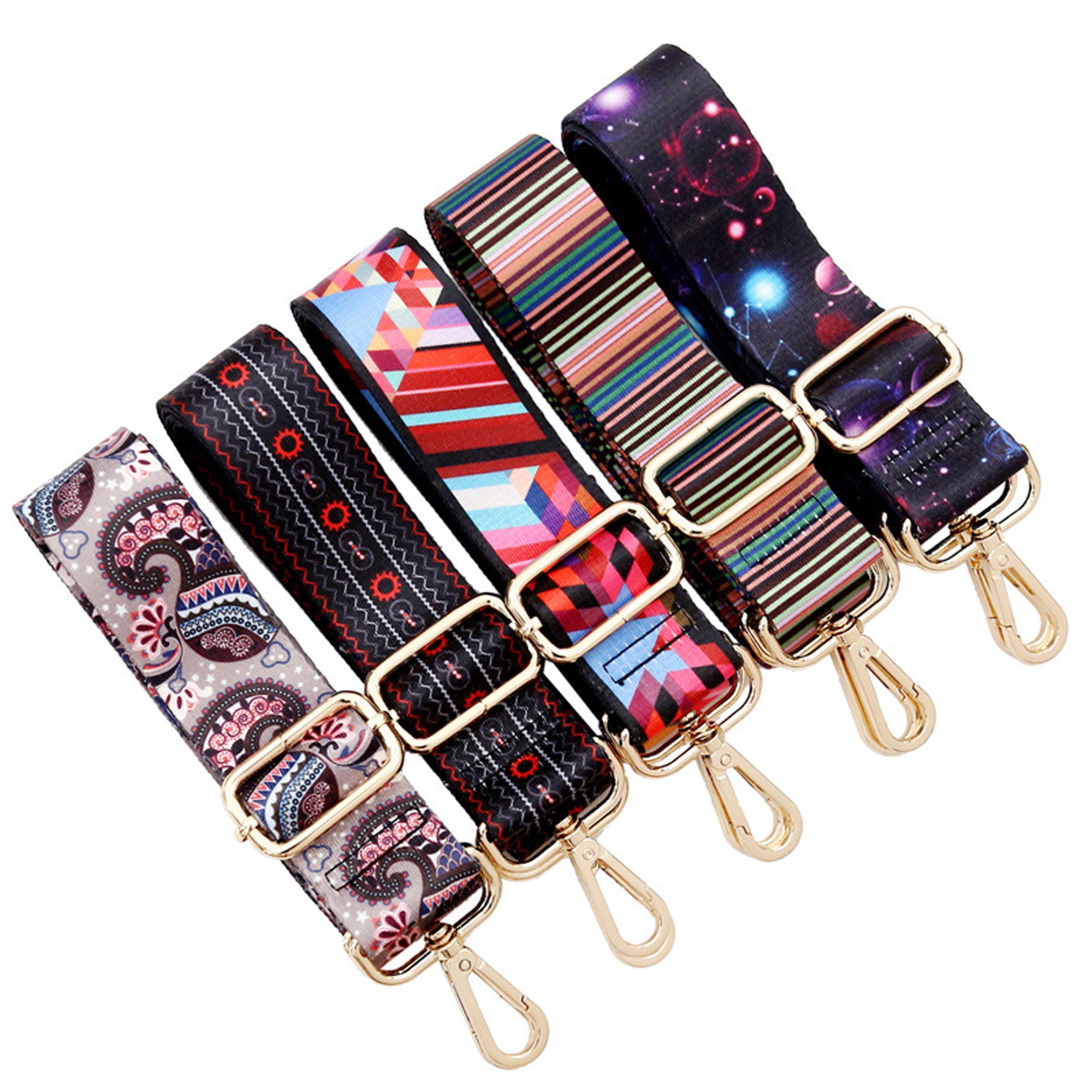 38mm Adjustable Bag Handles With Ring Stripe Shoulder Strap Etsy