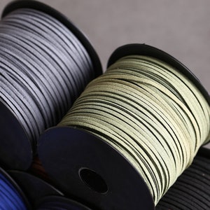 3MM Faux Suede Cord, Bracelet Leather Lace, Beads String, Jewelry Making Cord