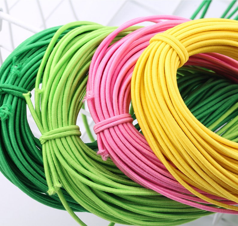 2MM Elastic Cord Rubber Stretch String Stretchable Beading Etsy