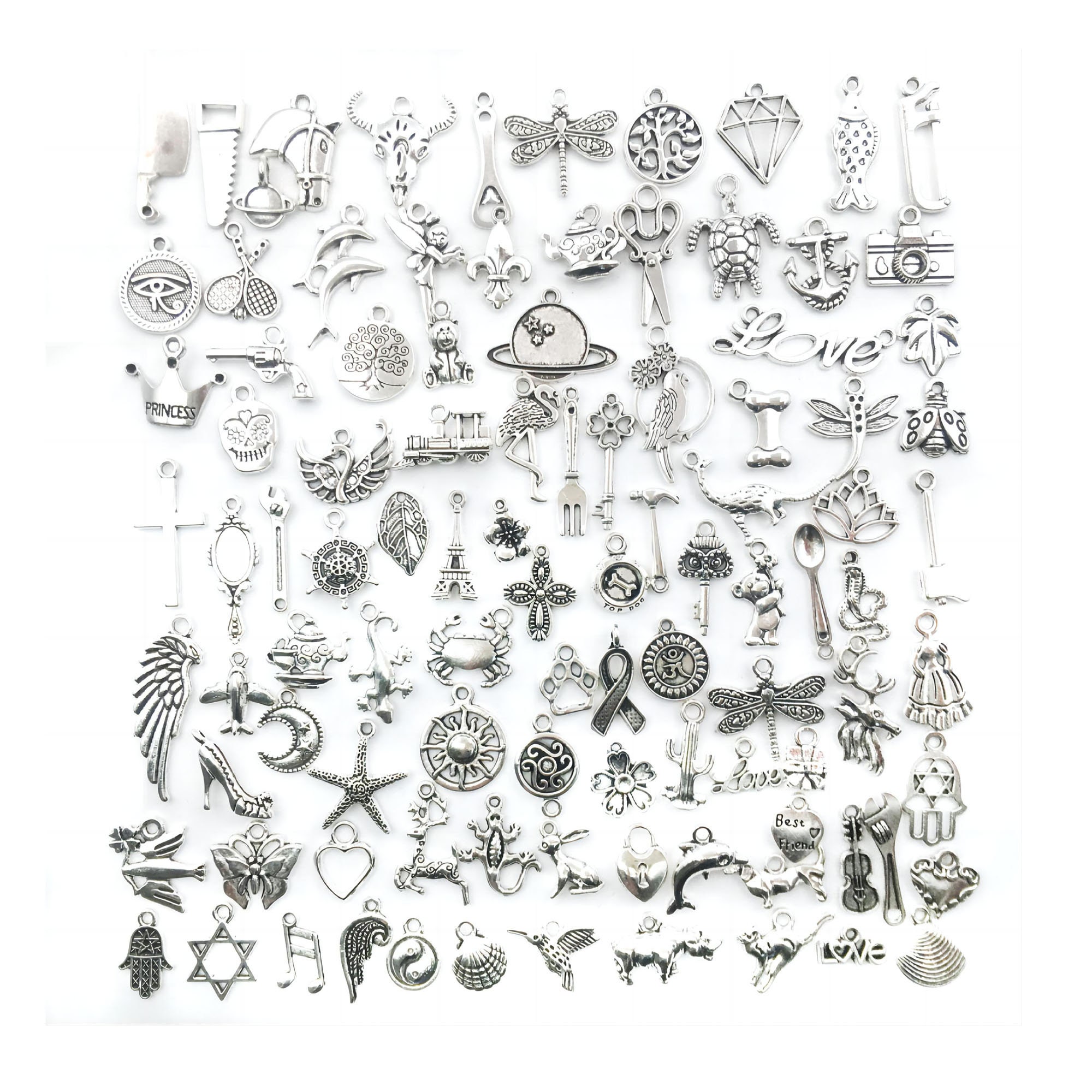 Balance Charms – Antiqued Silver Plated Pendants C1544 – Choose 10, 20, Or 50 Pieces – Xanadu Designs