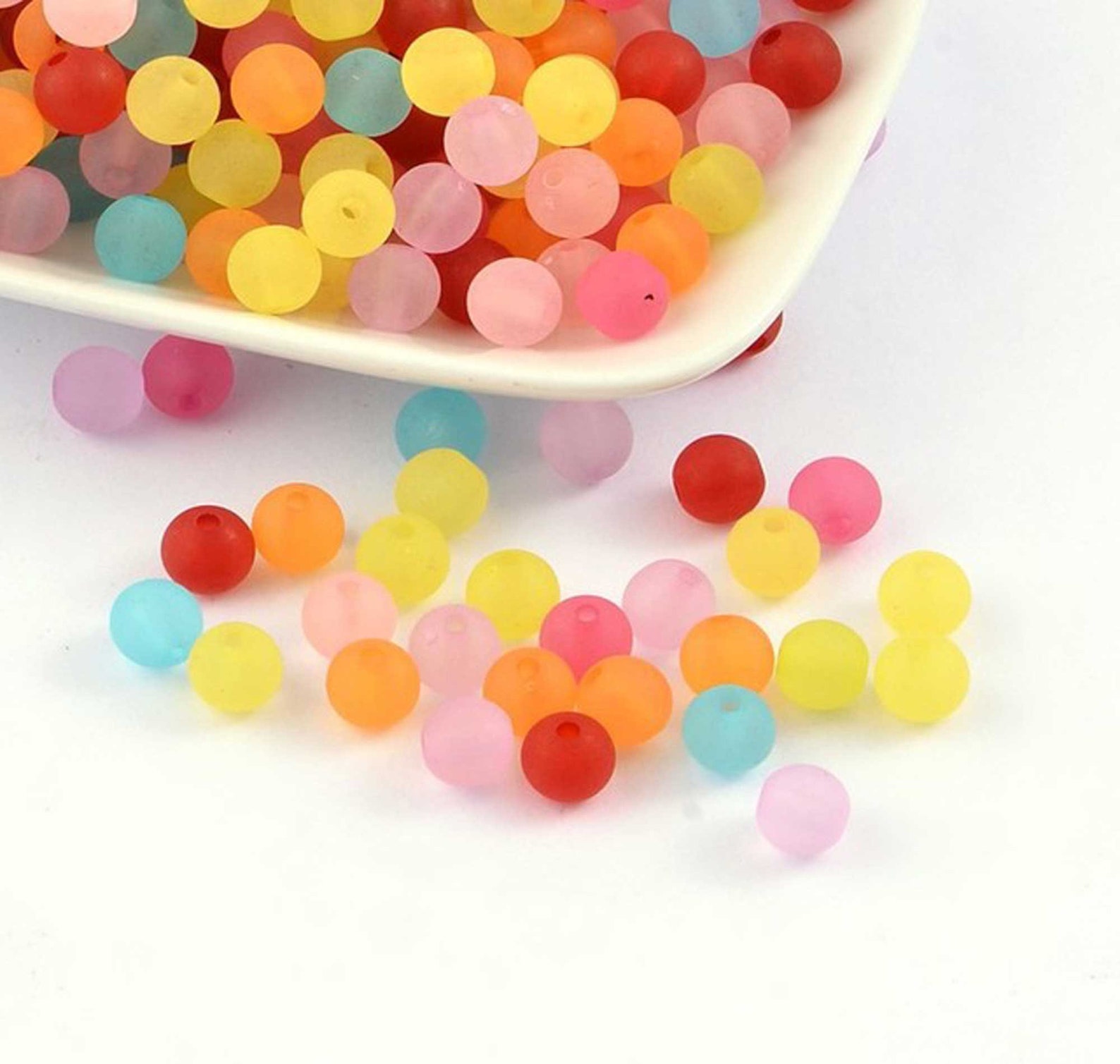 Bulk Blue Red Sea Plastic Beads Recycled Beach Plastic Beads Etsy