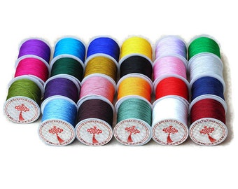 0.4mm Chinese Knotting Cord, Nylon Macrame String, Shamballa Craft
