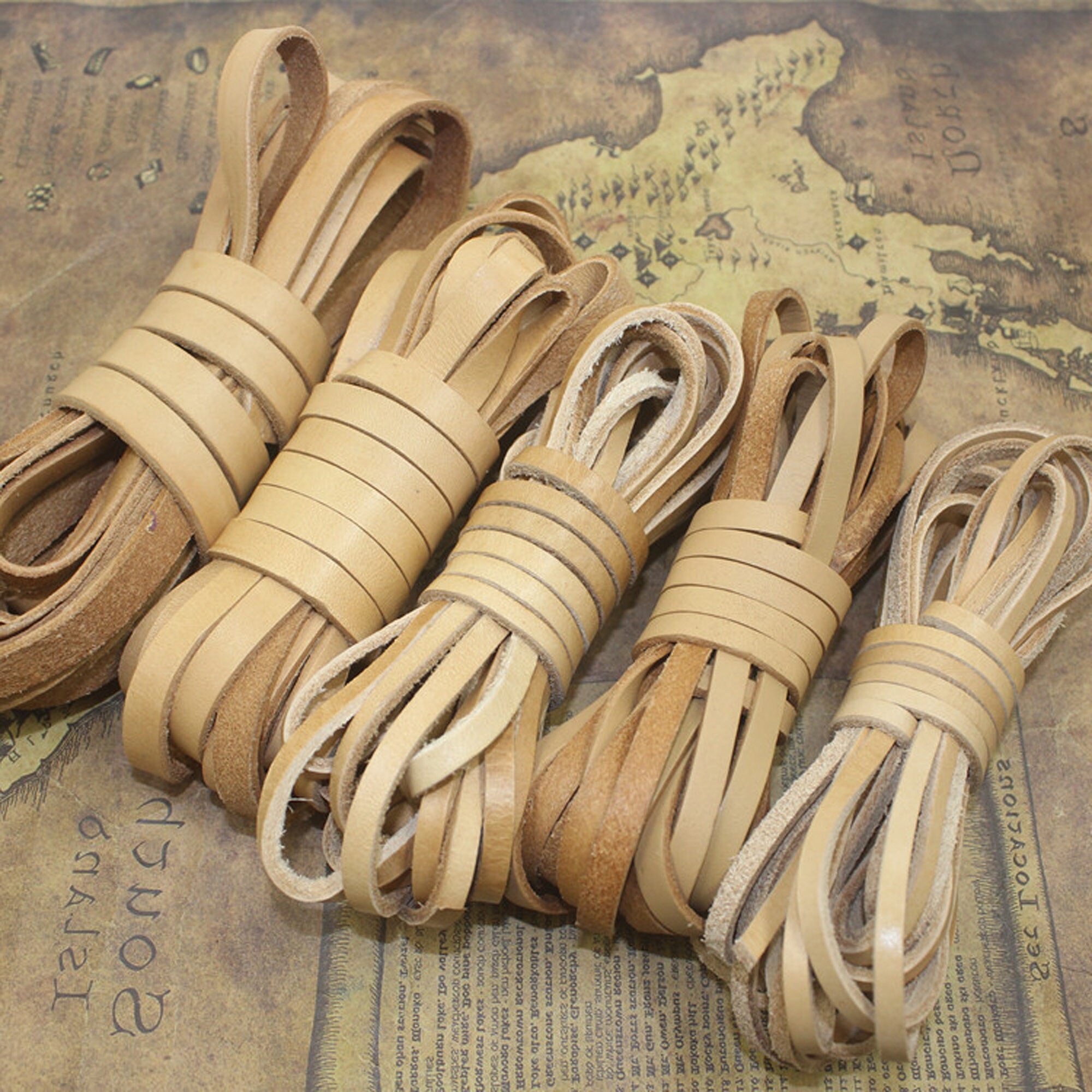 2MM 3MM 4MM Flat Leather Cord for Jewelry Making Chocolate Etsy