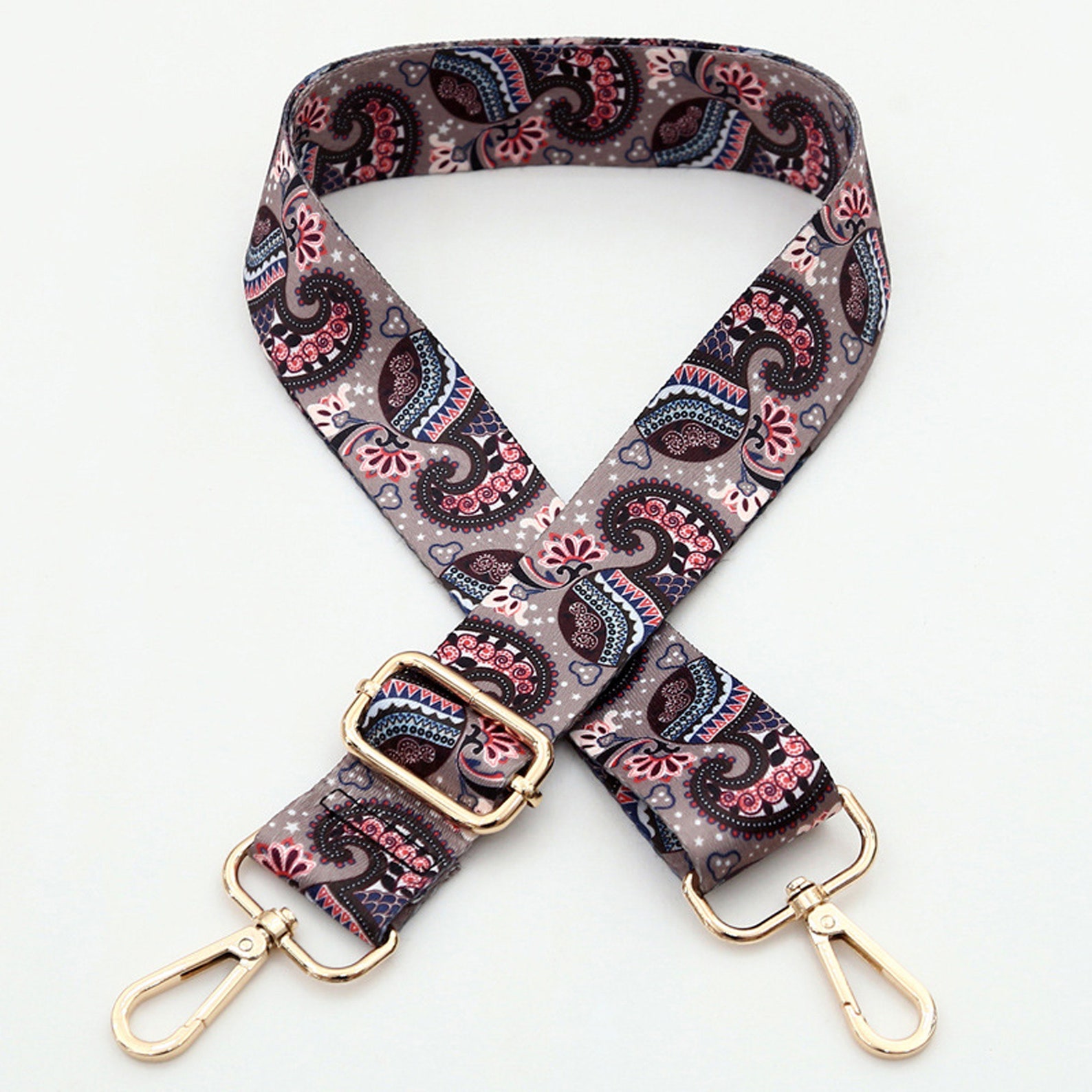 38mm Adjustable Bag Handles With Ring Stripe Shoulder Strap Etsy