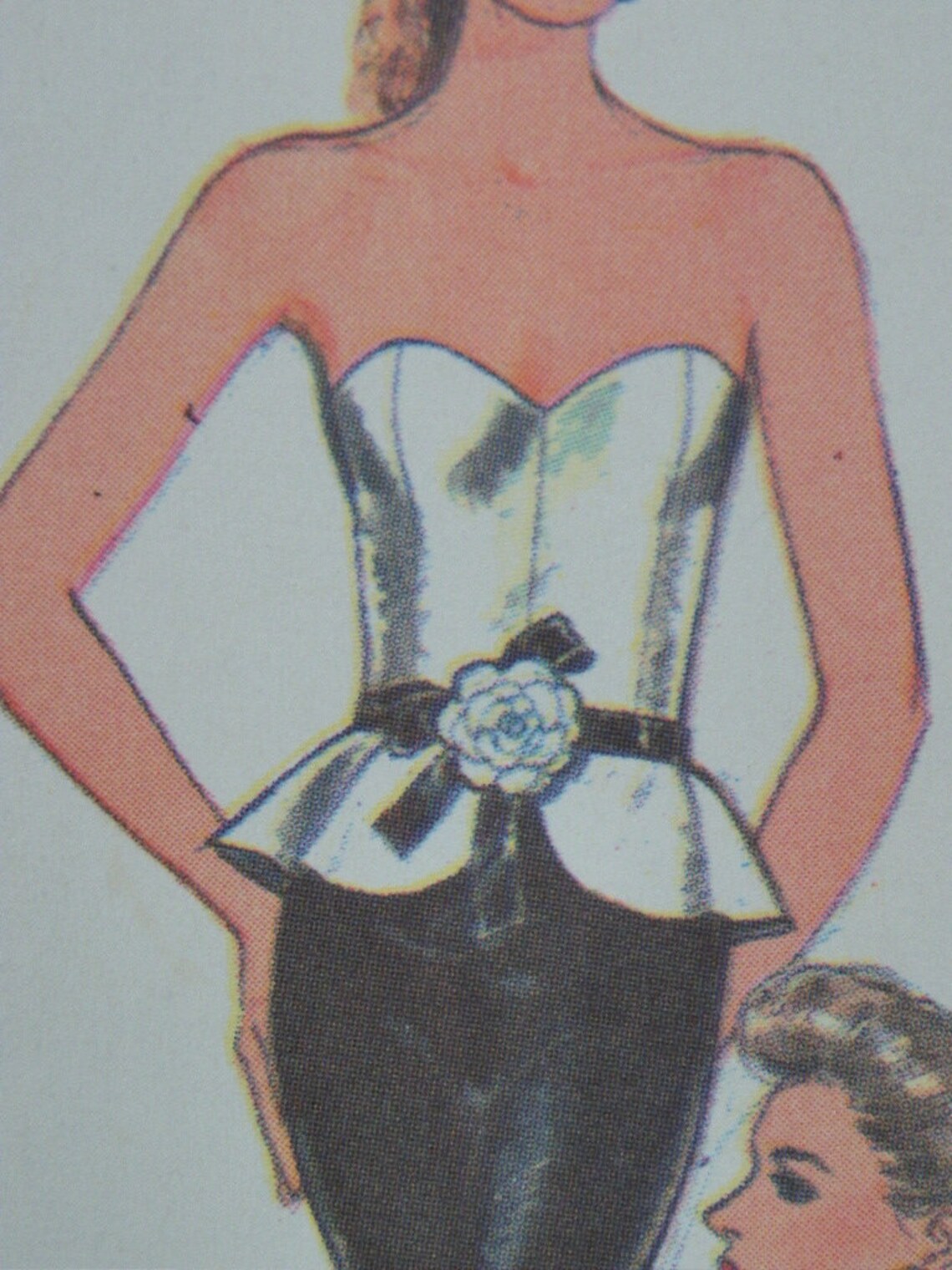 1986 Style 4940 Sewing Pattern Ladies Wrap Over Camisole Corset Top Cut ...