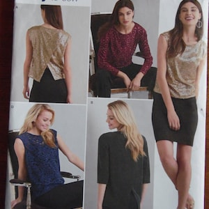 2017 Simplicity K8260 Sewing pattern ladies cross over top blouse size US XXS-XXL uncut