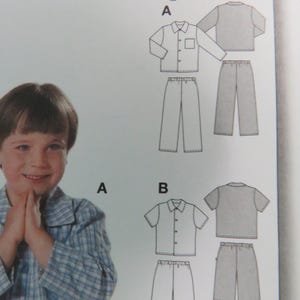 Burda 9747 Sewing Pattern Girls Boys Pyjamas Shorts Trousers Cut Age ...