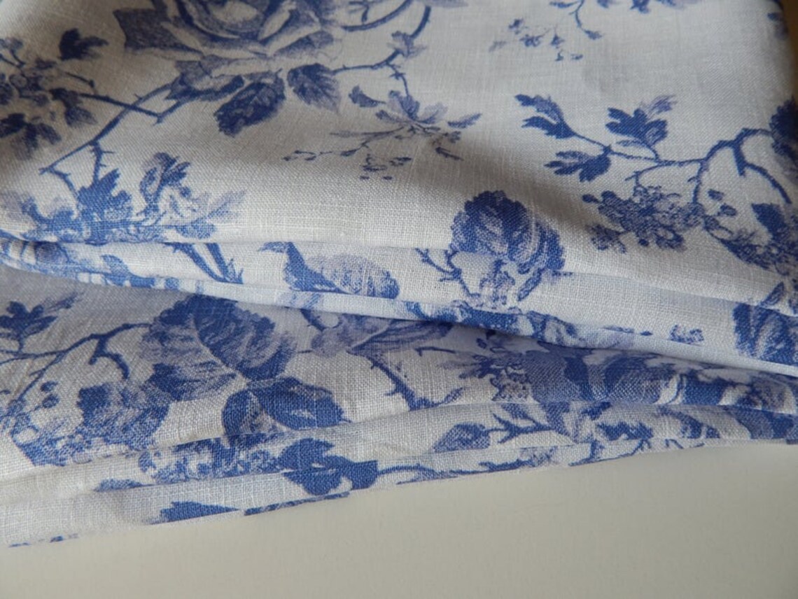 Leinen 2 weiß-blaue Handtücher Geschirrtücher Set | Etsy