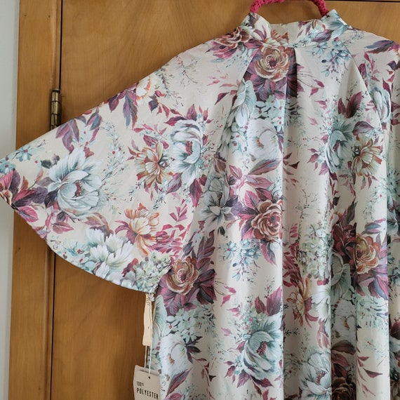 NOS vintage floral print muumuu caftan nightgown … - image 6
