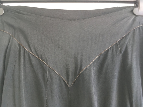 RARE 1930s Black Lounge Pyjama Trousers