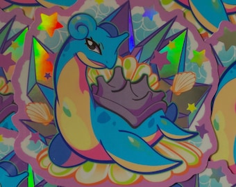 3 x 3 Holographic Nessie Vinyl Sticker